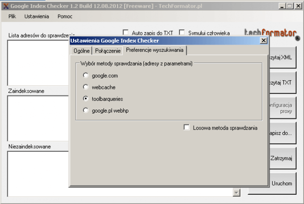 Google Index Checker wersja 1.2