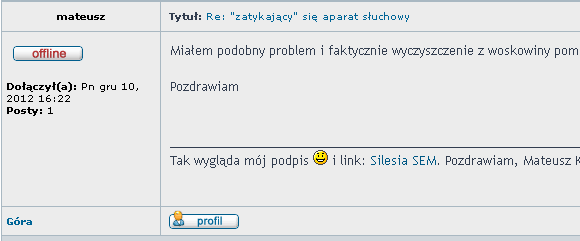 Symulowana stopka forum