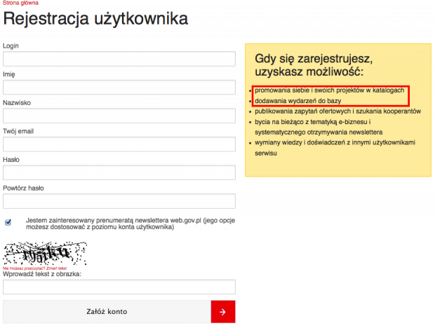 Rejestracja na web.gov.pl