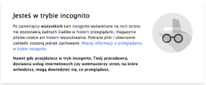 Google Chrome incognito