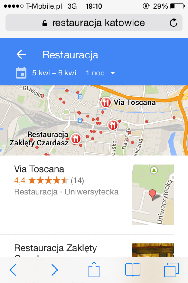 restauracja lista