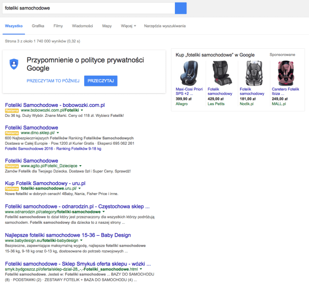 4 reklamy adwords w Google