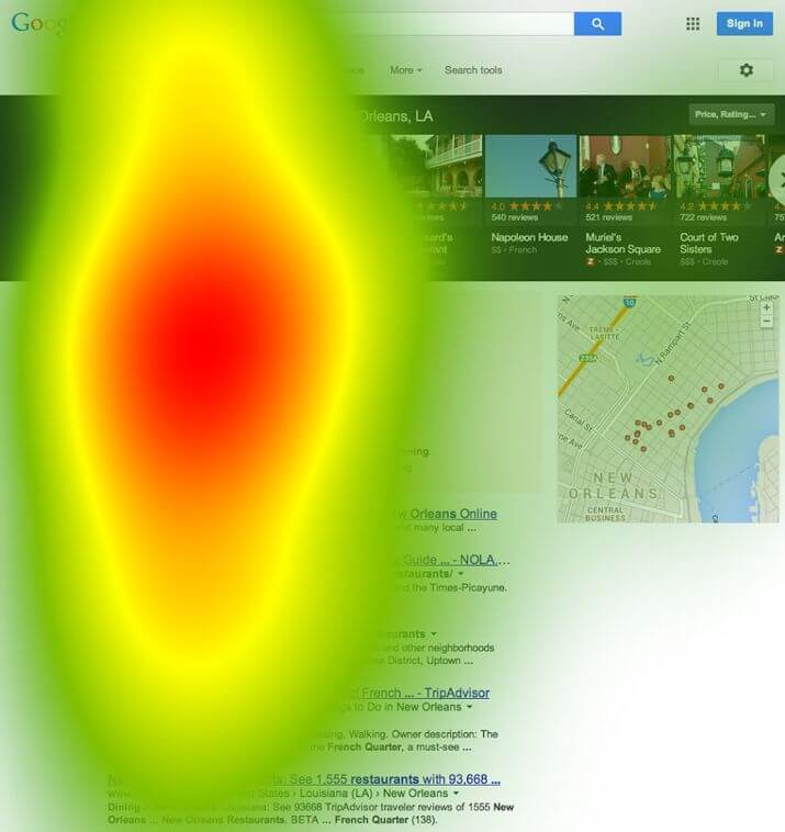 Heatmap eyetracking carousel heatmap