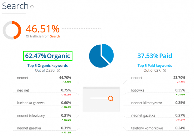 Kanały ruchu search neonet