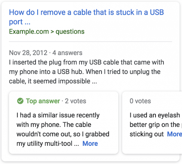 How do I remove a cable that is stuck in a USB port